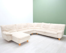 Lataa kuva Galleria-katseluun, Vepsäläinen Design 6-istuttava kulmasohva beige
