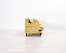 Lataa kuva Galleria-katseluun, 2-istuttava kangassohva keltainen
