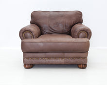 Load image into Gallery viewer, Bozeman Club Chair nahkanojatuoli rahilla
