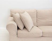 Load image into Gallery viewer, Asko 3-istuttava sohva, beige
