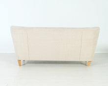 Lataa kuva Galleria-katseluun, 2-istuttava kangassohva luonnonvalkoinen
