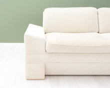 Load image into Gallery viewer, Skanno 2-istuttava kangassohva luonnonvalkoinen
