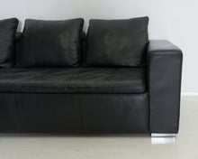 Lataa kuva Galleria-katseluun, BoConcept Mezzo kulmasohva nahkaa mustanruskea
