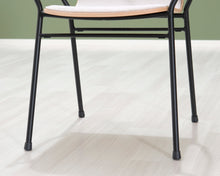 Ladda upp bild till gallerivisning, Hem Touchwood Armchair tuoli mustalla metallirungolla
