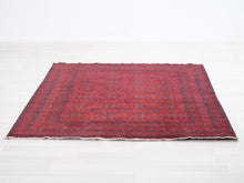 Ladda upp bild till gallerivisning, Afganistanilainen villamatto 228 x 174 cm punainen
