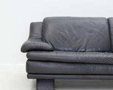 Lataa kuva Galleria-katseluun, Natuzzi nahkasohva 3-istuttava musta
