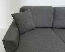Lataa kuva Galleria-katseluun, Vuodesohva 3-istuttava tummanharmaa
