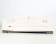 Lataa kuva Galleria-katseluun, Natuzzi alcantara 3-istuttava sohva luonnonvalkoinen
