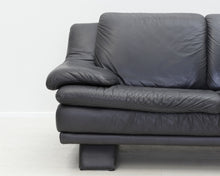 Lataa kuva Galleria-katseluun, Natuzzi nahkasohva 2-istuttava musta
