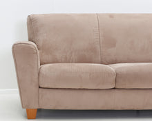 Lataa kuva Galleria-katseluun, Natuzzi 3-istuttava kangassohva vaaleanruskea
