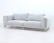 Load image into Gallery viewer, IKEA Nockeby 3-istuttava kangassohva vaaleanharmaa
