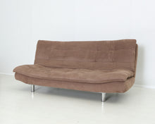 Lataa kuva Galleria-katseluun, 2-istuttava kangasvuodesohva ruskea
