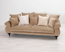 Load image into Gallery viewer, Napoleon 3-istuttava samettisohva beige
