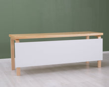 Ladda upp bild till gallerivisning, Artek työpöytä 60 x 180 cm koivu / valkoinen
