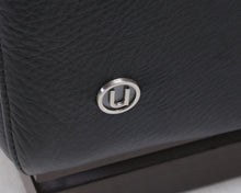 Load image into Gallery viewer, Natuzzi 3-istuttava nahkasohva musta
