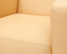 Load image into Gallery viewer, Boknäs nahkanojatuoli beige
