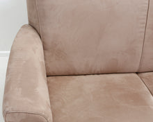 Lataa kuva Galleria-katseluun, Natuzzi 3-istuttava kangassohva vaaleanruskea
