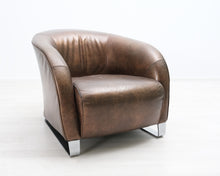 Lataa kuva Galleria-katseluun, Natuzzi nojatuoli ruskea
