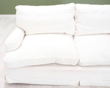 Lataa kuva Galleria-katseluun, 2,5-istuttava kangassohva valkoinen
