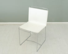 Load image into Gallery viewer, Ligne Roset Fil tuolit valkoisella nahkalla
