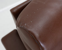 Lataa kuva Galleria-katseluun, 2-istuttava keinonahkasohva ruskea
