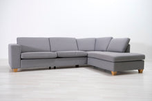 Lataa kuva Galleria-katseluun, 3-istuttava kulmasohva harmaa
