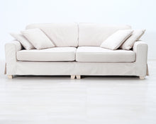 Load image into Gallery viewer, Asko 3-istuttava kangassohva beige
