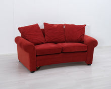 Load image into Gallery viewer, Ekornes 2-istuttava kangassohva punainen
