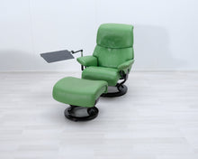 Lataa kuva Galleria-katseluun, Ekornes Stressless nojatuoli ja rahi vihreä
