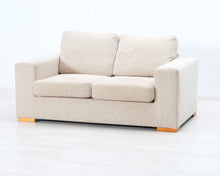 Load image into Gallery viewer, Asko 2-istuttava kangassohva beige
