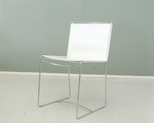 Load image into Gallery viewer, Ligne Roset Fil tuolit valkoisella nahkalla
