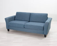 Lataa kuva Galleria-katseluun, 2-istuttava kangassohva sininen
